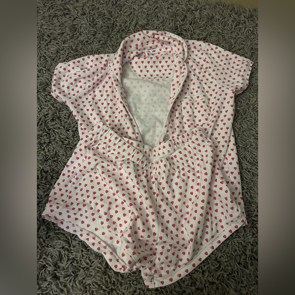 Roller Rabbit heart pajama set